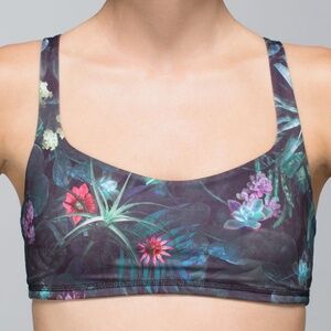 lululemon Free To Be Bra Curious Jungle Multi / Black